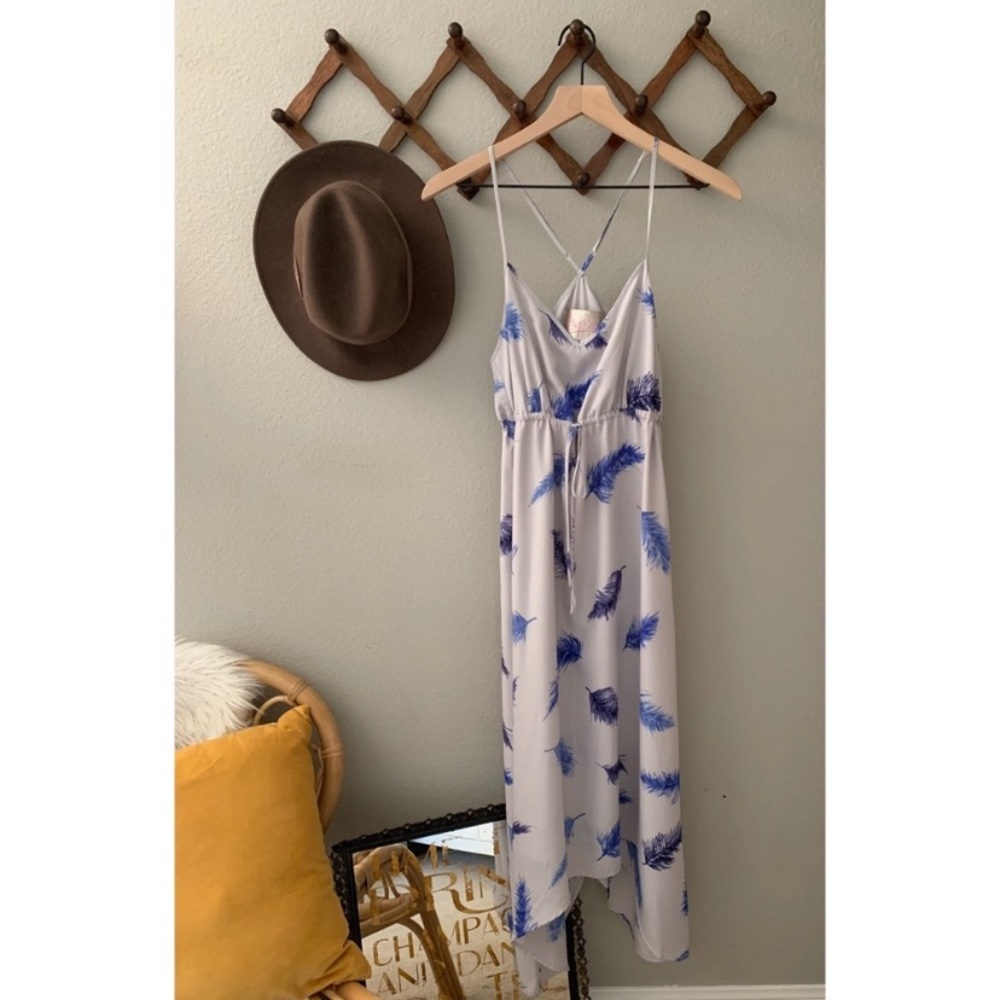 RORY BECCA Feather Print Summer Dress